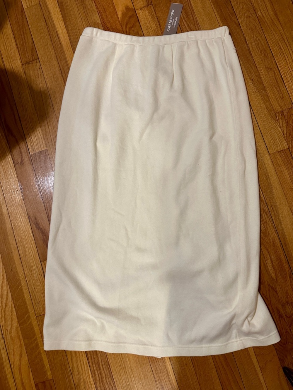 NWT Women’s Jones New York Cream 100% Cotton Maxi Skirt Size 3X